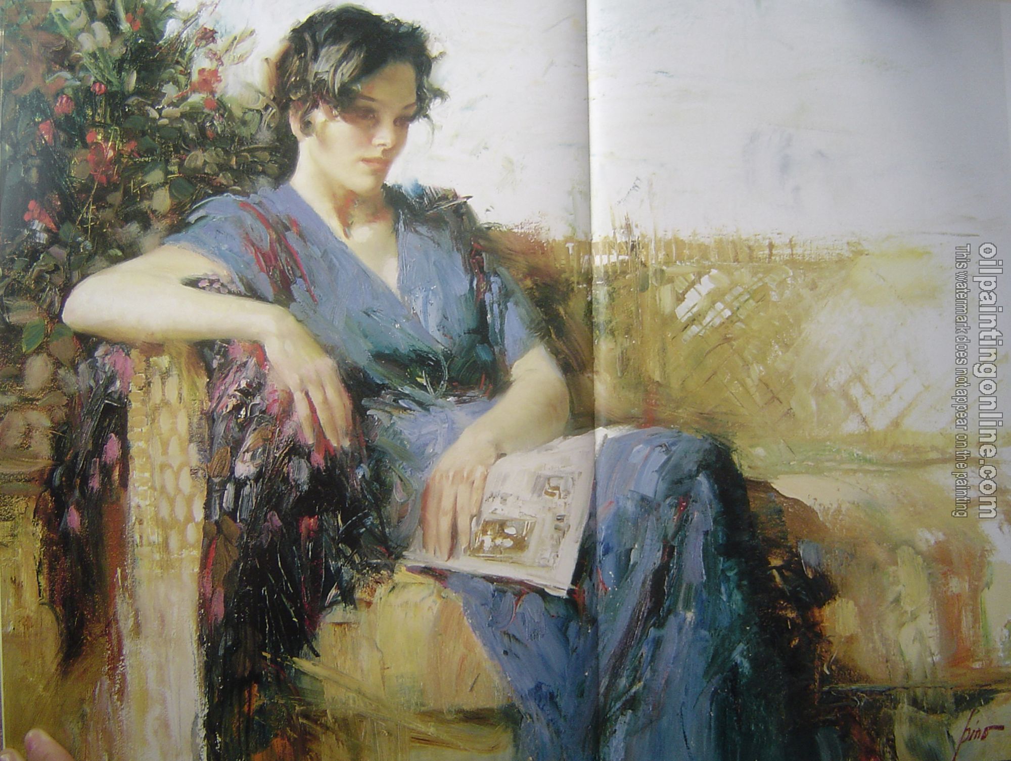 Pino Daeni - Impression oil painting.